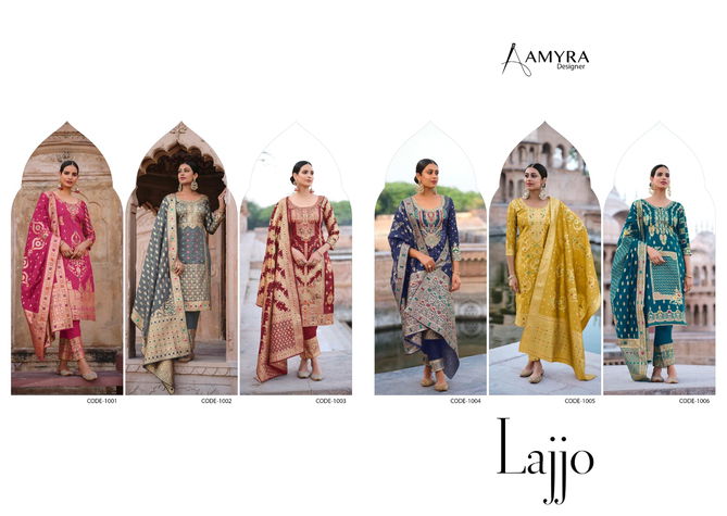 Amyra Lajjao Heavy Designer Wholesale Wedding Salwar Suits